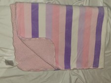 Koala Baby Blanket Stripe Purple Pink Sherpa Babies R Us BabiesRUs Euc