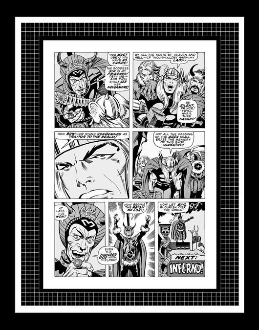 Jack Kirby Thor #175 Rare Production Art Pg 20 Monotone