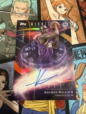 2025-26 Topps Midnight Khaman Maluach Rookie Auto Stroke Of Midnight /50 Summer 
