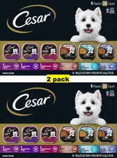 Cesar Home Delights & Classic Loaf in Sauce Variety Pack Wet Dog Food,72x3.5oz