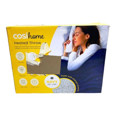 Cosi Home Heated Blanket - Electric Blanket Throw 60u0026#034; x 50u0026#034; with  Soft Fleece NEW | eBay