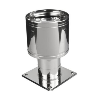 Edelstahl Schornsteinhaube mit Topplatte/Abgasauskleidung Metallkappe mit Flansch