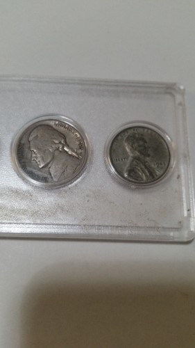 1943 Mint Set, Walking Liberty Half Washington Mercury Dime Jefferson Wheat Cent - Picture 8 of 8