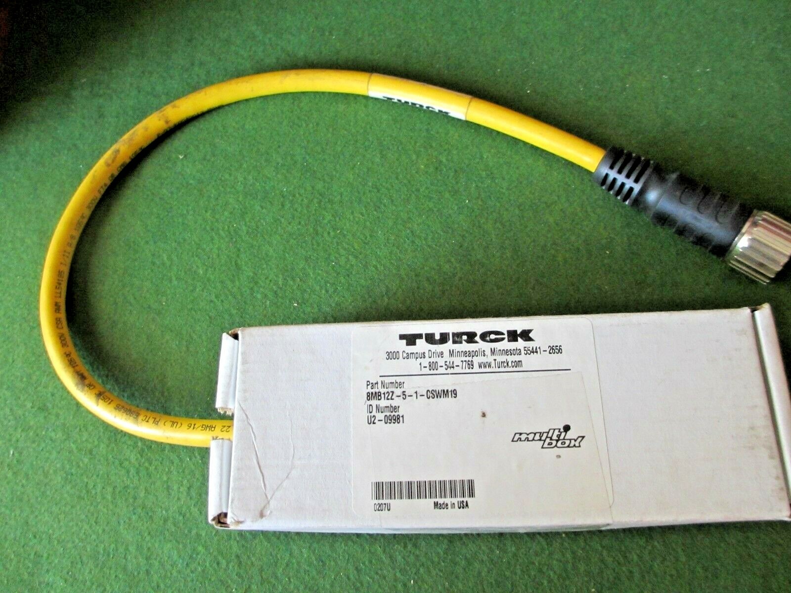 Turck 8MB12Z-5-1, CSWM19, U2-09981, 8-Port Junction Block, J Box