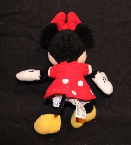 VINTAGE AUTHENTIC DISNEY MINNIE MOUSE RED DRESS 8" STUFFED ANIMAL PLUSH TOY - Picture 5 of 9