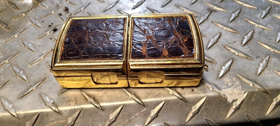 Very Rare Gold Antique Opera Binoculars With Skin - Image 2 of 4