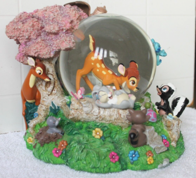 DISNEY STORE EXCLUSIVE BAMBI & FRIENDS SNOWGLOBE WALTZ OF THE