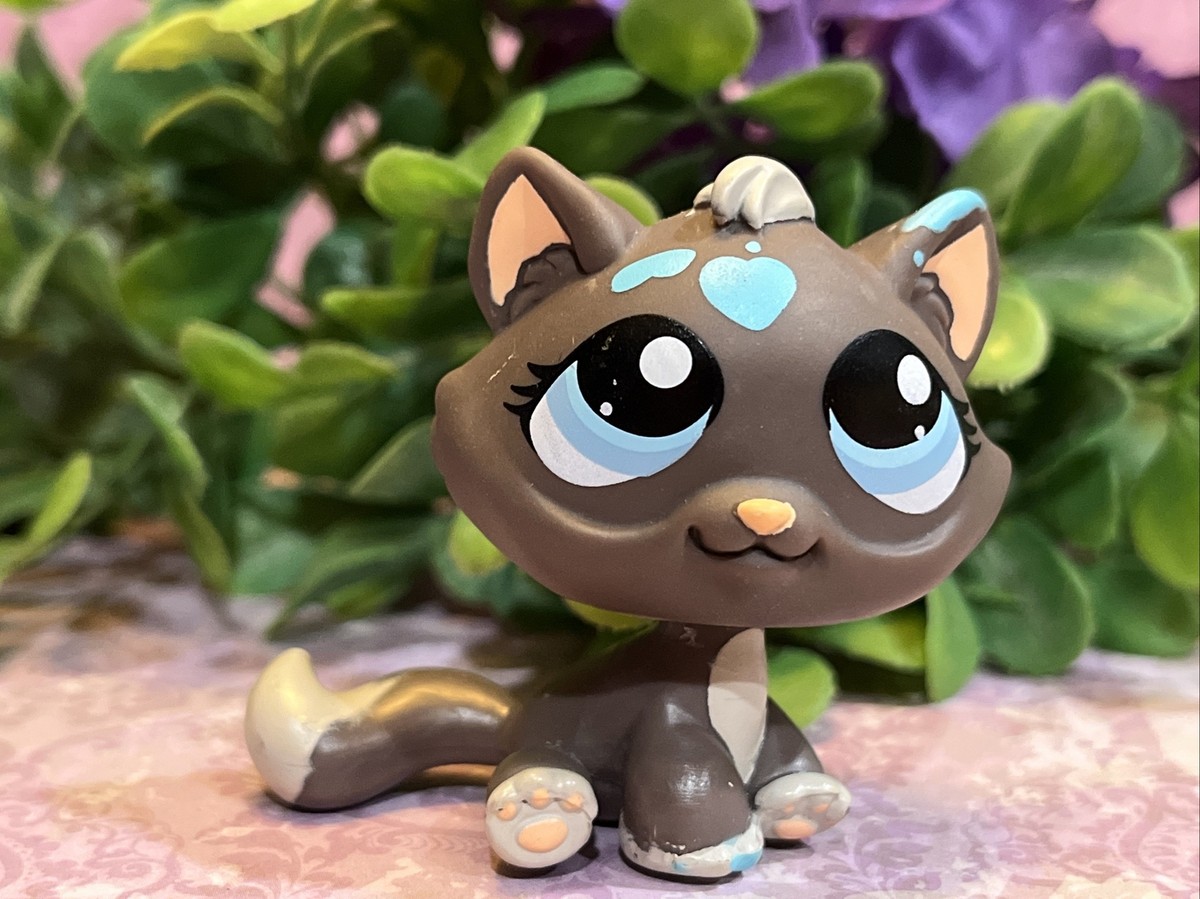 Lps Sitting Paint Splatter BonBon Cat #815 A bit