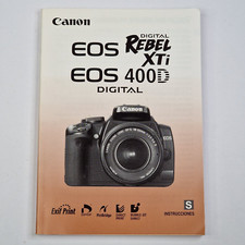 Canon EOS 400D / Rebel XTi Spanish Only Original Instructions Manual 2006