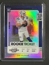 2021 Contenders Optic Football Silver Rookie Ticket Sam Ehlinger RC #99 MS1