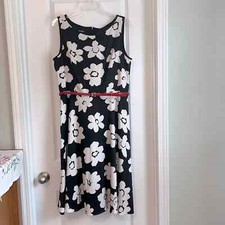 Nine West Sleeveless Floral Fit and Flare Dress, NWOT