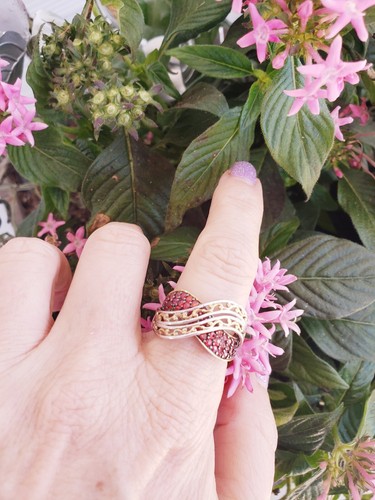 Gems En Vogue Ring ORANGE SAPPHIRE Sterling Silver Palladium Michael Valitutti - Picture 11 of 13