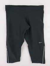 Nike Pants Womens Medium Black Capri Compression Yoga Athleisure Running Gym