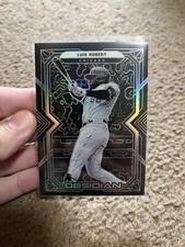 2022 Panini Chronicles Obsidian Luis Roberts Etch Chicago White Sox