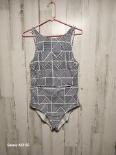 Cole Of California Swimsuit One-Piece, Navy Stripe, Women's Size 12