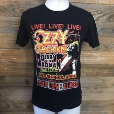 OZZY OSBOURNE DIARY OF A MADMAN TOUR DISTRESSED LOOK REPLICA T-SHIRT Sz Medium