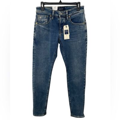 NWT Scotch & Soda Ralston Reg Slim Jeans Med Blue Wash Denim Men s Size 29 x 32