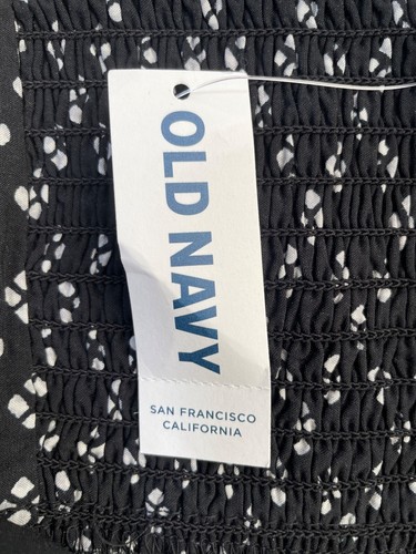 Old Navy Fit & Flare Cami Dress Women Large Sleeveless Geometric Witchy Boho NEW - Picture 5 of 11
