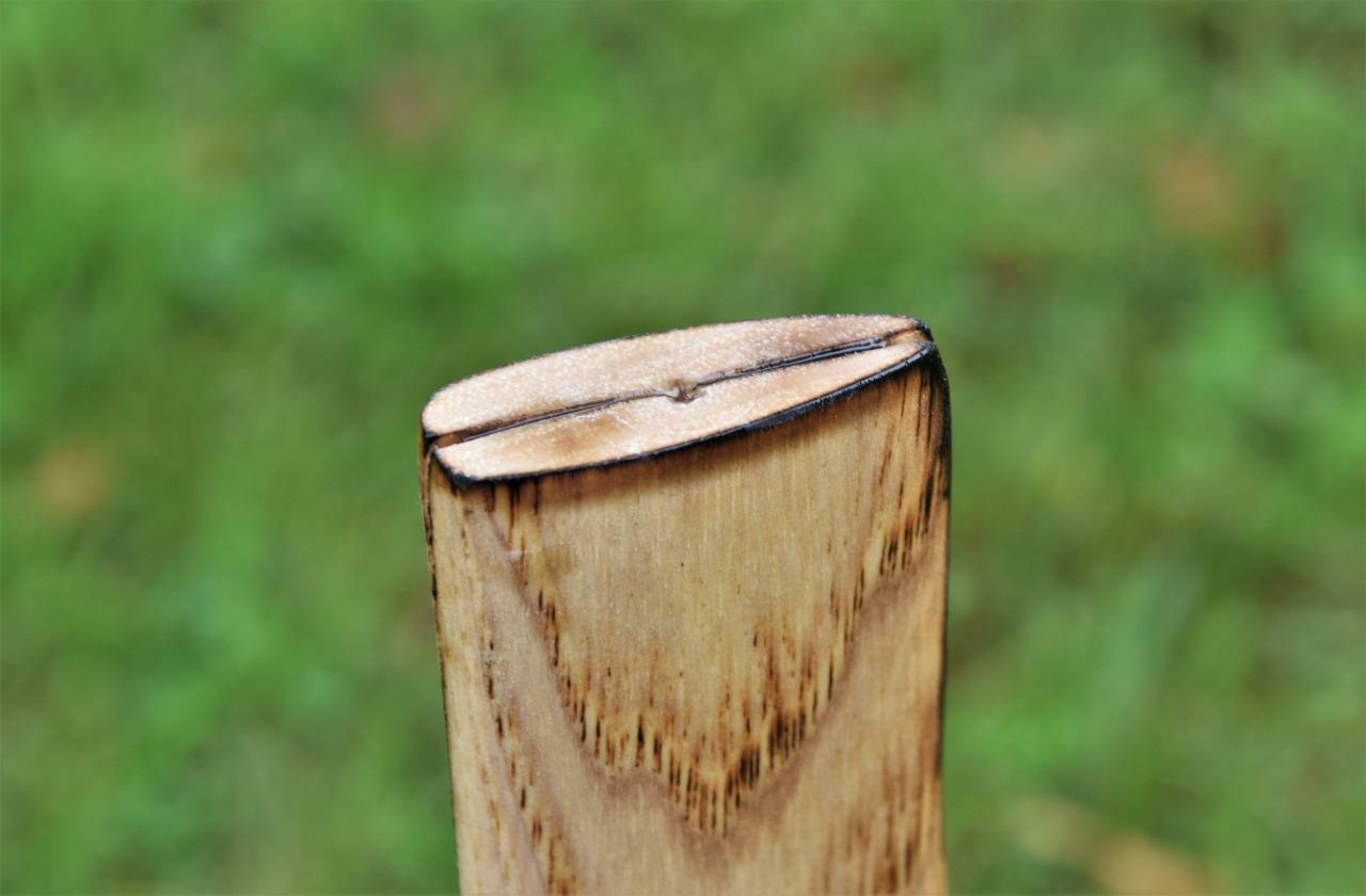 HICKORY 14" Shingle HATCHET HANDLE Fire Finish & Lacquer Amish Made eBay