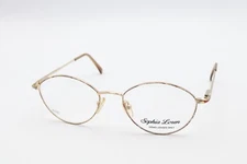 SOPHIA LOREN M85 Zyloware 006 Gold-Red 54-18-140 Oval Frames Flex Hinges A338