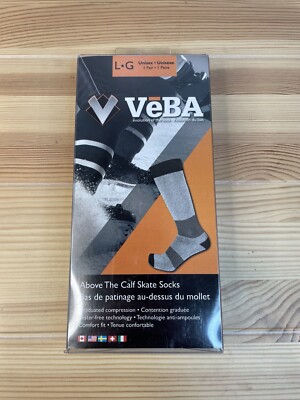Veba Above The Calf Skate Socks Base Layer Size Large 8-10