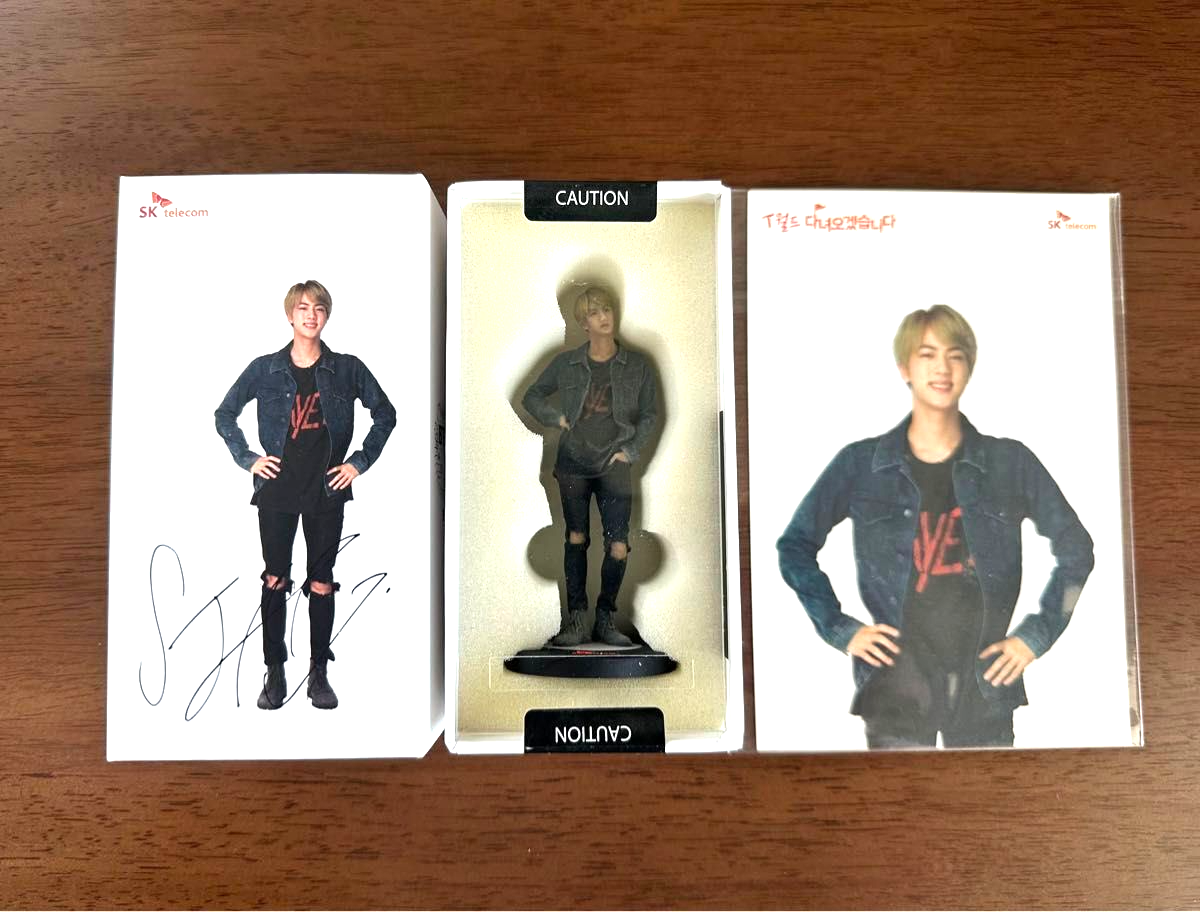 BTS Bangtan Boys JIN Official Figure SK Telecom w/Box H3.5 BTS Bangtan Boys JIN Official Figure SK Telecom w/Box H3.5