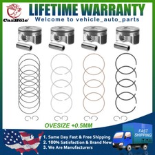 G4kh Oversize 0.5mm 0.02 Pistons Rings For 2.0l Turbo Hyundai Sonata Optima G4kh Oversize 0.5mm 0.02 Pistons Rings For 2.0l Turbo Hyundai Sonata Optima