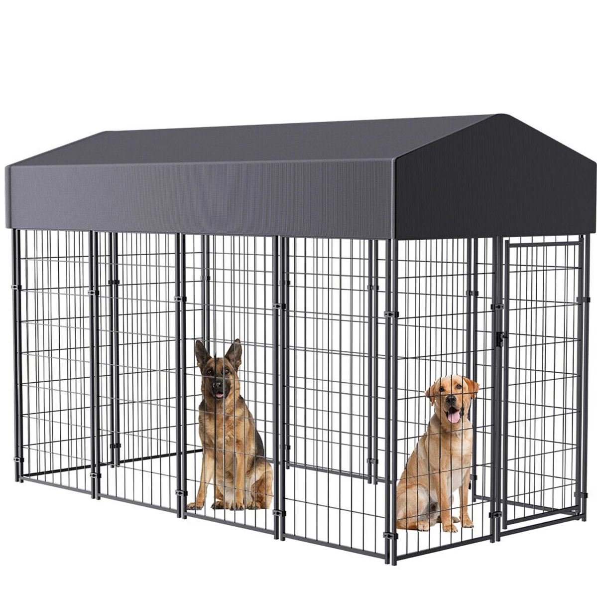 Animal playpen with clearance roof