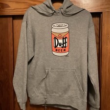 Universal Studios The Simpsons Men s Duff Beer Hoodie Size M