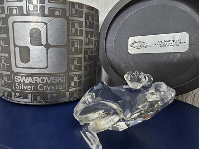 SWAROVSKI KRISTALL PRINZ FROSCH ''KLARE AUGEN'' (SELTEN)
