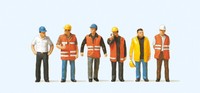 Preiser 10420 Arbeiter Mit Warnweste, H0