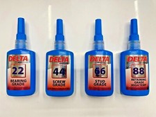 Thread Sealant Threadlock Adhesives (22 44 66 88) 50ml, Delta