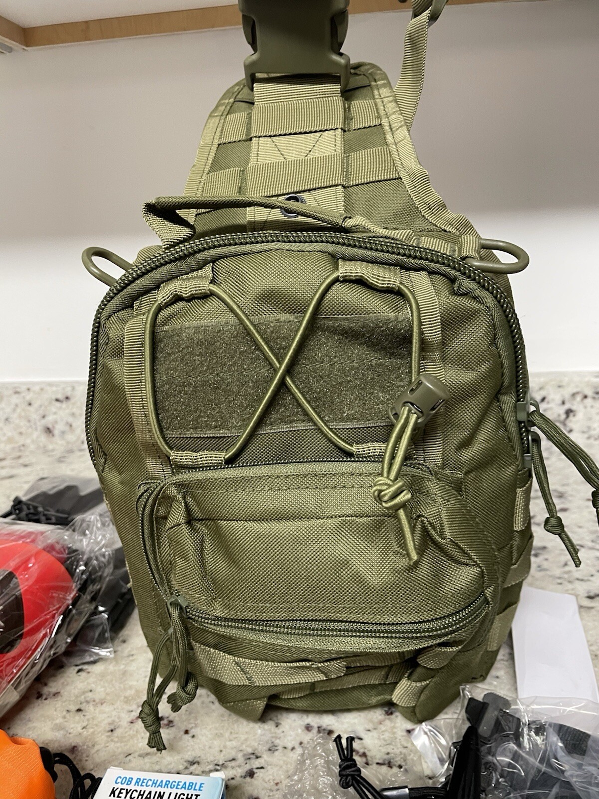 Tactical Bag W/Home Emergency  Azzcony  Survive Kit Supply’s 27 Ps 1 Person New