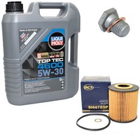 MotoröL Set 5W-30 5 Liter + ÖLfilter SH 4789 P + Schraube FüR BMW 3Er 5Er 7Er