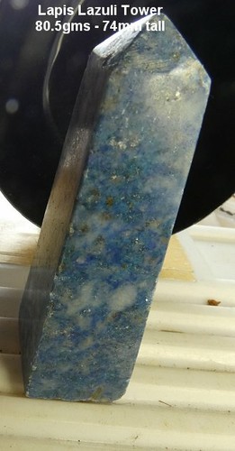 LAPIS LAZULI OBELISK, 80.5gms, BIG 74mm TALL, NICE COLOR, *NATURAL* - Picture 2 of 5