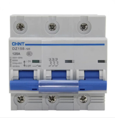 1PC New For CHINT DZ158-125 3P 125A Small circuit breaker air switch