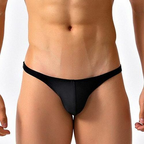 Sexy Men Swimsuit Beach Briefs Low-rise Half-hip Bikini Gay Bathing Suit Shorts - Picture 18 of 29
