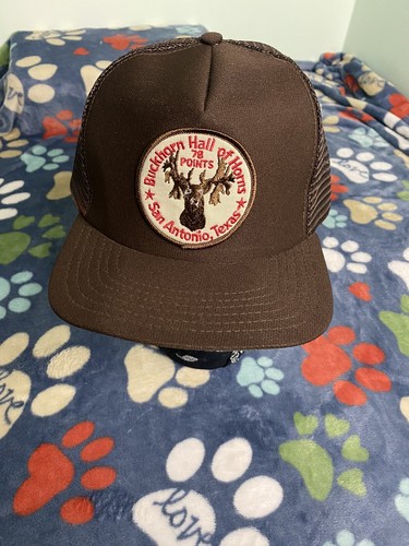 Vintage Buckhorn Hall of Horns 78 Points San Antonio Snapback Trucker Hat Patch