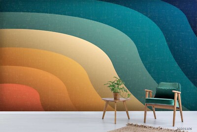 3D Wave Abstract Watercolor Wallpaper Wall Murals Removable Wallpaper 2