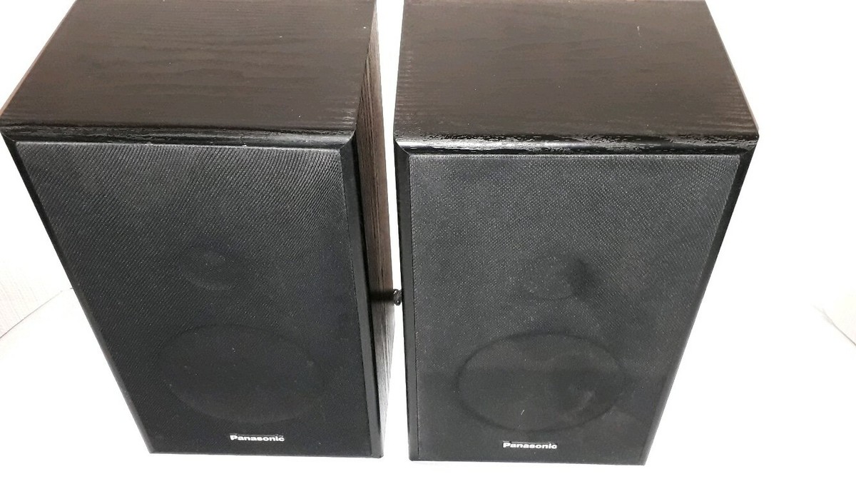 Pair of Vintage Panasonic SB-ZM22 Bookshelf Hi-Fi Stereo