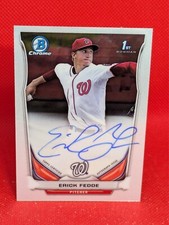 2014 Bowman Draft Chrome Draft Pick Auto Erick Fedde #BCA-EF Auto