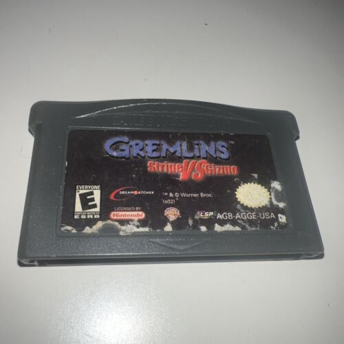 Gremlins: Stripe vs Gizmo (Nintendo Game Boy Advance 2002) GBA Tested Authentic - Afbeelding 1 van 8