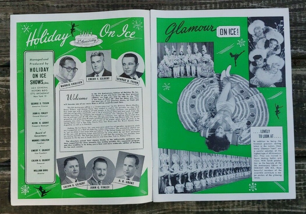 Original 1950 HOLIDAY ON ICE Souvenir PROGRAM 16 Page Booklet RUSS