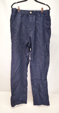 NWT Quince 100% European Linen Deep Navy Pants Size Small