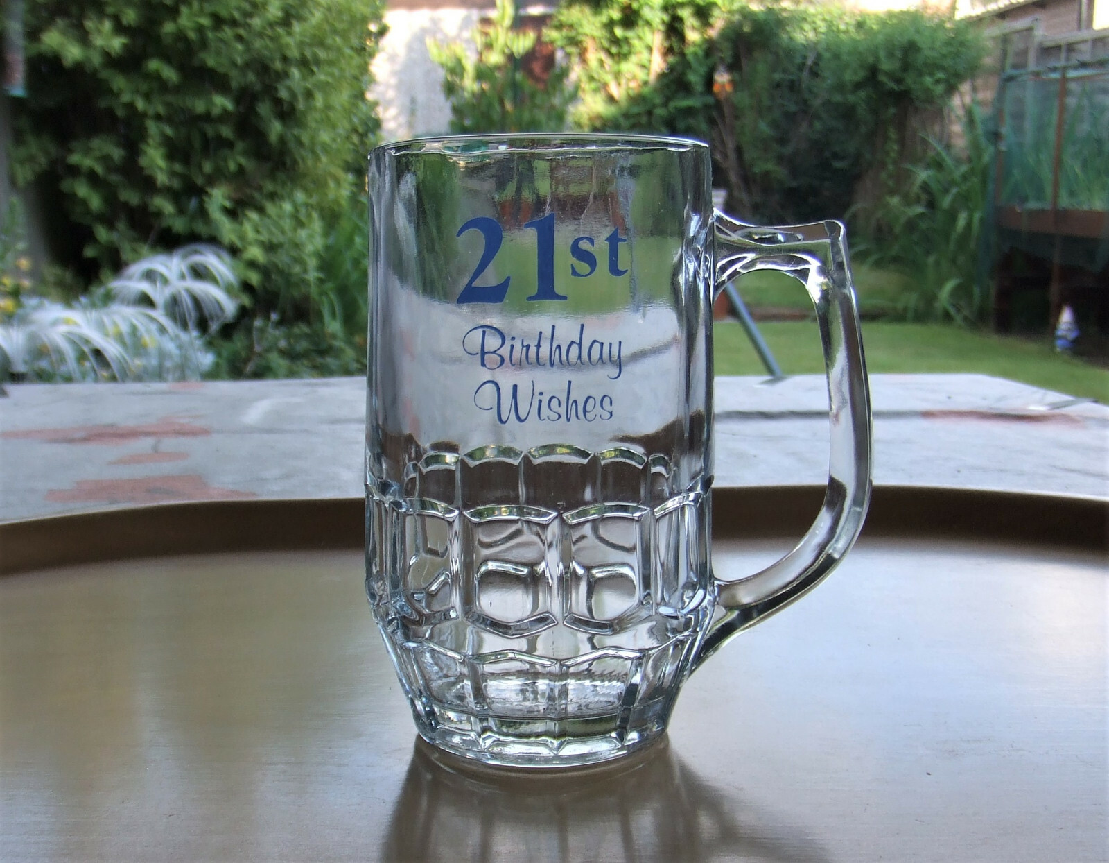 21st BIRTHDAY Half Pint lager ale cider beer glass mug Ravenhead