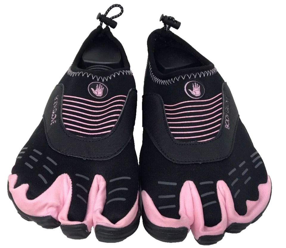 Body Glove Women's Barefoot Pull On Comfort Water Shoes Black/Pink Size:6 117B - Image 2 of 4