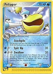 Pokemon EX Ruby & Sapphire  19/109 Pelipper Card 