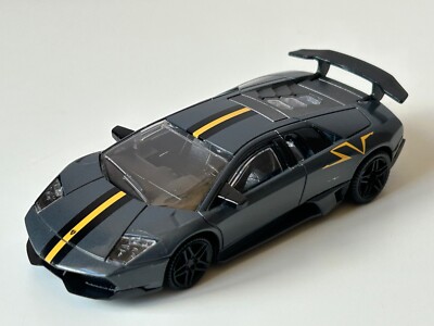 Lamborghini Murcielago italienischer Sportwagen Modell Diecast Spielzeug grau 1:43 Rastar