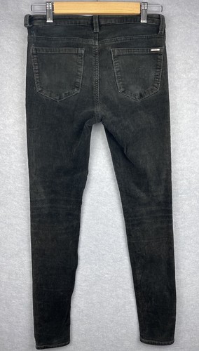 Womens Pants Black Skinny Leg Corduroy Size 25 READ Elk - Bild 4 von 12