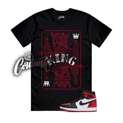 1 Ruby Varsity Red Black White T Shirt Match KING